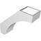 Ekena Millwork 5 1/2-in. W x 18-in. D x 18-in. H Imperial Architectural Grade PVC Knee Brace BRCP055X18X18IMP - alternate 2